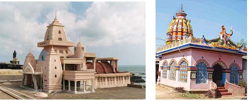 Two temples dedicated to Mohandas Ganhdi