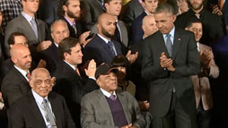 Monte Irvin at the white house, 2015