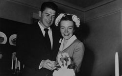 Nancy Reagan's wedding day