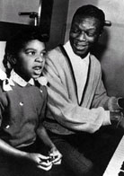 Natalie Cole singing with her father at age 6