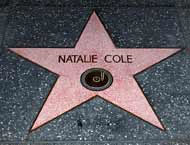 Natalie Cole star on walk of fame