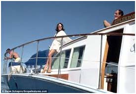 Natalie Wood on boat