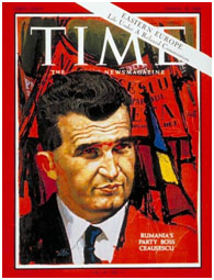Nicolae Ceausescu on cover of TIME Magazine