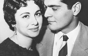 Omar Sharif and Faten Hamama