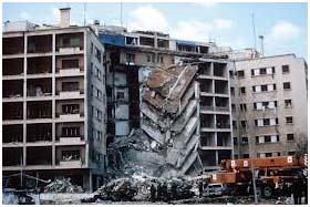 US Embassy after bombing