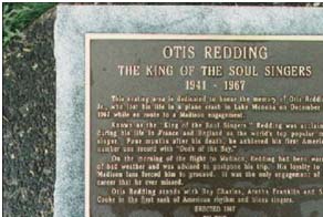 Otis Redding's headstone