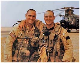 Pat Tillman with his brother in the army