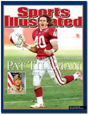 Pat Tillman on the cover of sports illustrated