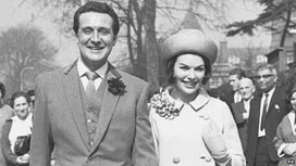 patrick Macnee with Katherine Woodville