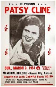 Patsy Cline benefit concert poster