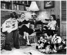 Perry Como with his wife and kids