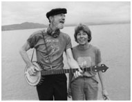 Pete Seeger with his wife, Toshi-Aline Ota