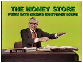 Phil Rizzuto in an advertisement for The Money Store