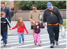 Phillip Seymour Hoffman with his kids