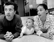 Pier Angeli with her husband and sone