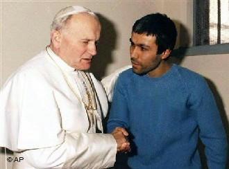 Pope John Paul II and Mehmet Ali Agca