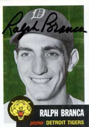 Ralph Branca with the Tigers