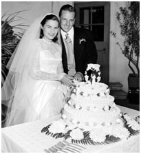 Ralph Kiner and Nancy Chafee wedding photo