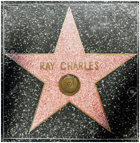 Ray Charles star on hollywood walk of fame