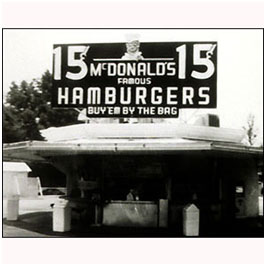 mcdonald's hamburger stand in California