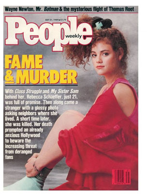 Rebecca Schaeffer on cover of people magazine after her death