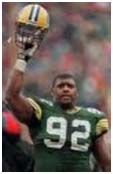Reggie White with the Packers
