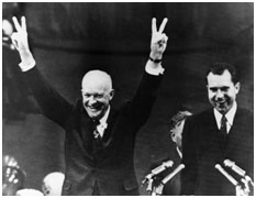 Richard Nixon and Dwight Eisenhower