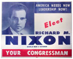 Richard Nixon congressman campaign poster