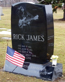 Rick James grave