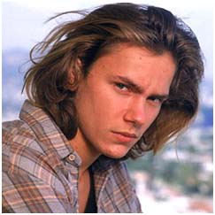 River Phoenix as a teenager