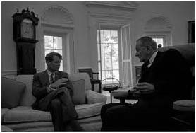 Robert Kennedy with LBJ