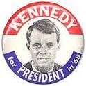 Robert Kennedy presidential campaign button