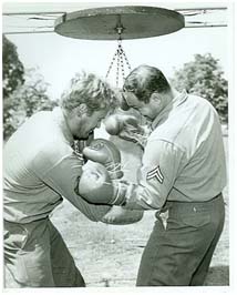 Rocky Marciano with Vic Morrow