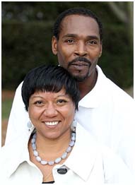 Rodney King with Cynthia Kelley