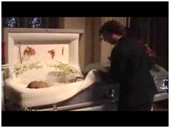 Rodney King in casket