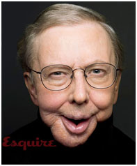 Roger Ebert after cancer surgery on cover of Esquire Magazine