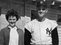 Roger Maris with his wife