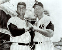 Roger Maris with Mickey Mantle