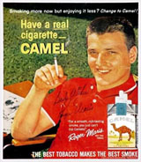 Roger Maris advertising camel cigarettes