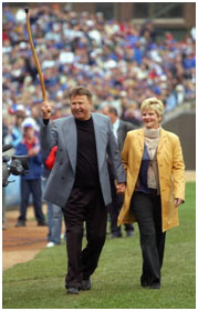 Ron Santo and his 2nd wife