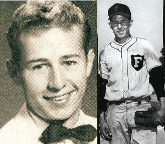 Ron Santo playing in high school