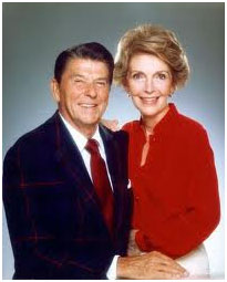 Ronald Reagan with Nancy Davis