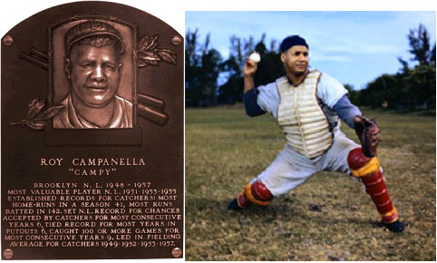 Roy Campanella hall Of Fame Plaque