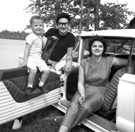 Roy Orbison with Claudette and their Son
