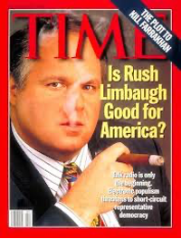 Rush Limbaugh smoking a cigar