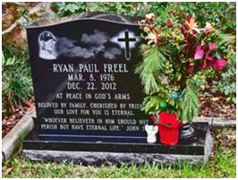 Ryan Freel's grave site