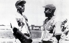 Satchel Paige and Jackie Robinson