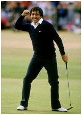 Seve Ballesteros playing golf