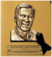 Seve Ballesteros golf hall of fame plaque