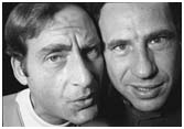 Sid Caesar with Mel Brooks